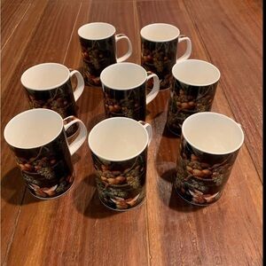Still Life With Fruit Coffee Tea Mugs Severin Roesen Smithsonian Lot of 8